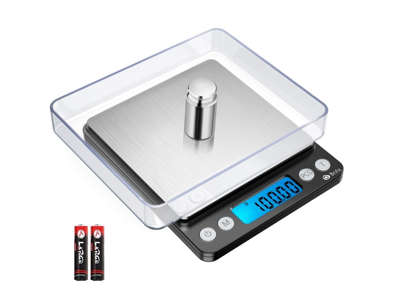 Retoo Digitale Feinwaage 200g/0,01g Goldwaage Münzwaage Lebensmittelwaage Tara LCD ab 6,69